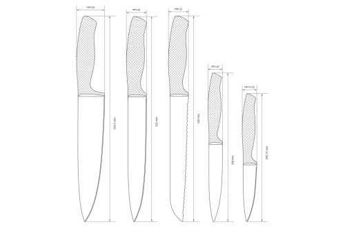 Набор ножей VINZER Frost 6 пр. (50126) - фото 9