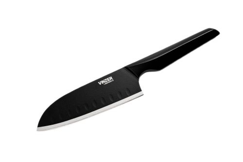 Нож Santoku VINZER Geometry Nero Line 12,7 см (89301) - фото 1