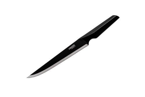 Нож для мяса VINZER Geometry Nero Line 20,3 см. (89303) - фото 1