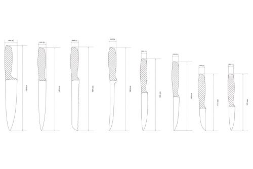 Набор ножей VINZER Razor 9 пр. (50112) - фото 15