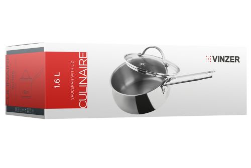 Сотейник с крышкой VINZER Culinaire series Ø 16 см 1.6 л  (50165) - фото 6
