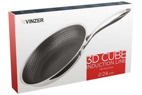 Сковорода VINZER 3D Cube Induction Line 24 см (50401) - фото 7
