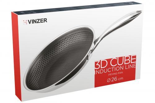 Сковорода VINZER 3D Cube Induction Line 26 см (50402) - фото 7