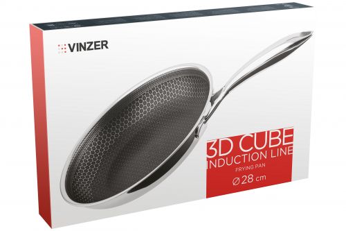 Сковорода VINZER 3D Cube Induction Line 28 см (50403) - фото 7