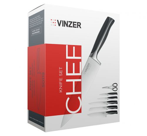 Набор ножей VINZER Chef 7 пр. (50119) - фото 13