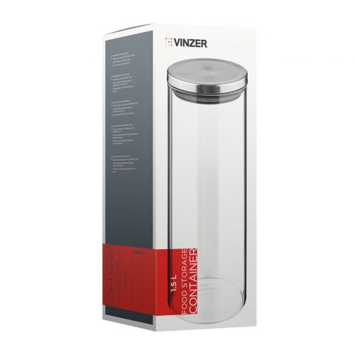 Контейнер для зберігання харчових продуктів VINZER 1,5 л. 28x10.5x10.5 см (50237) - фото 4