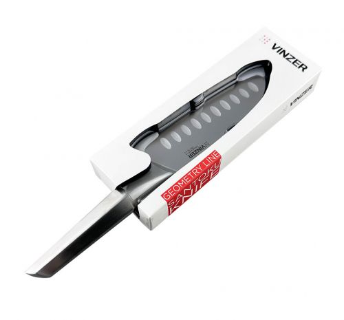 Ніж Santoku VINZER Geometry line 12.7 см (50293) - фото 3
