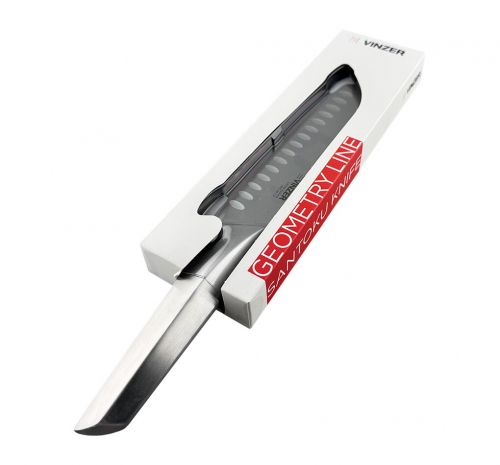 Нож Santoku VINZER Geometry line, 17,8 см. (89294) - фото 3