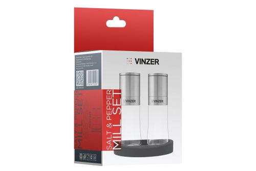 Набор мельниц для соли и перца VINZER (50190) - фото 4