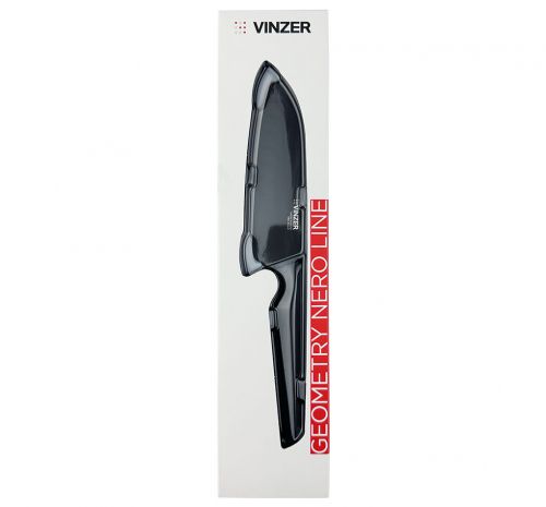 Ніж Santoku VINZER Geometry Nero Line 12,7 см (89301) - фото 2