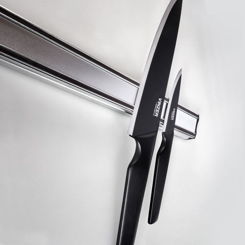 Ніж кухарський VINZER Geometry Nero Line 20,3 см. (89304) - фото 3