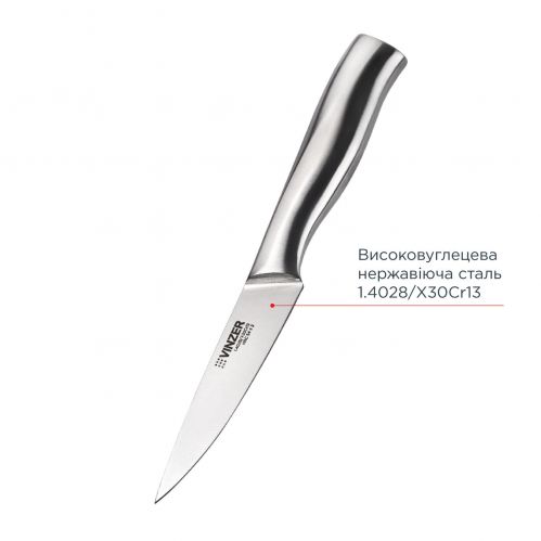 Нож для овощей VINZER Master line 9 см - фото 3
