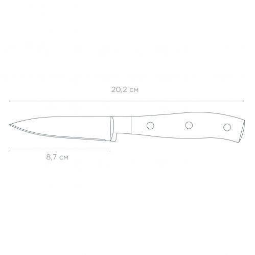 Ніж для овочів VINZER Ivory line 8.7 см 50273 - фото 2