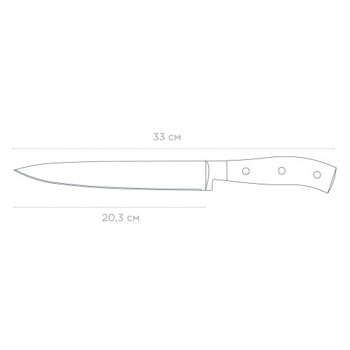 Нож для мяса VINZER Ivory line 20.3 см 50277 - фото 2