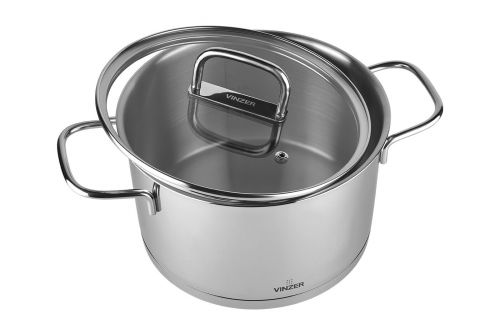Кастрюля с крышкой VINZER Glossy 20 см 3.6 л (50044) - фото 2