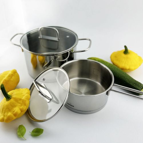 Кастрюля с крышкой VINZER Glossy 20 см 3.6 л (50044) - фото 8