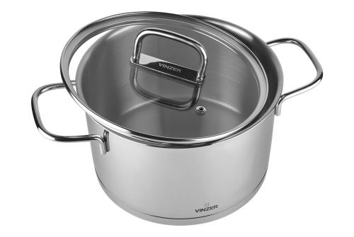 Кастрюля с крышкой VINZER Glossy 24 см 5.6 л (50045) - фото 2