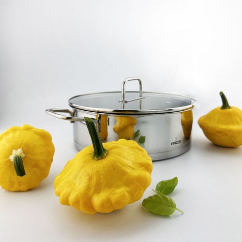 Сковорода для тушкування з кришкою VINZER Glossy 24 см 3.2 л (50046) - фото 6