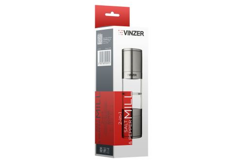 Млин для солі та перцю двосекційний VINZER (50591) - фото 4