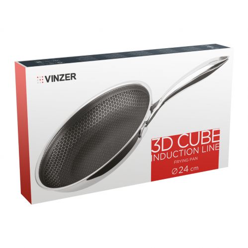 Сковорода VINZER 3D Cube Induction Line 24 см (50401) - фото 8