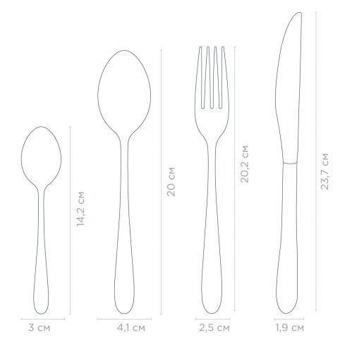 Столовый набор VINZER Vienna 24 пр. (50091) - фото 2