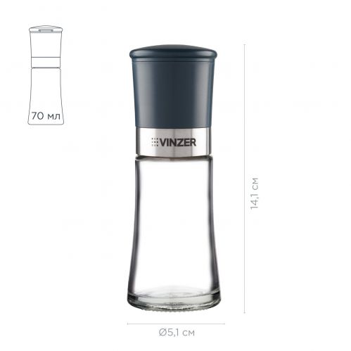 Набор мельниц для соли и перца VINZER 50195 - фото 3