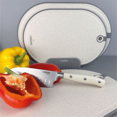 Набор из 3-х досок разделочных с подставкой VINZER (50548) - фото 12