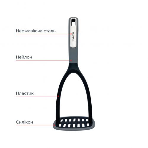 Картофелемялка VINZER Sous-Chef 28 х 10,5 см. (50679) - фото 3