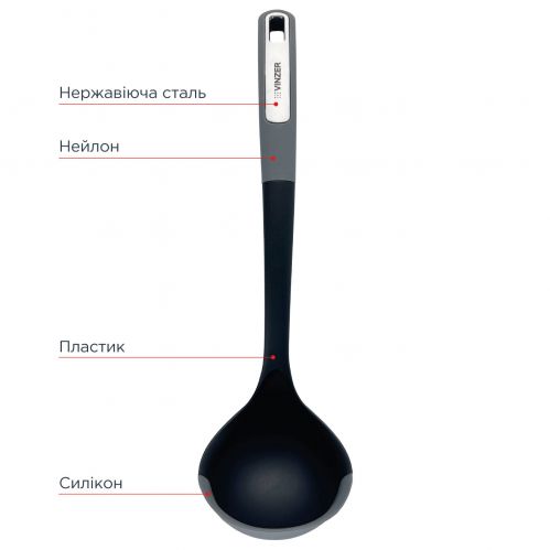 Половник VINZER Sous-Chef 34 х 9,5 см. (50682) - фото 6