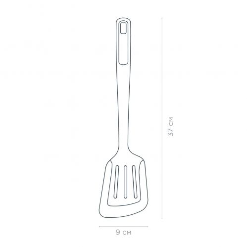 Лопатка з прорізами VINZER Sous-Chef 37x9 см. (50685) - фото 2