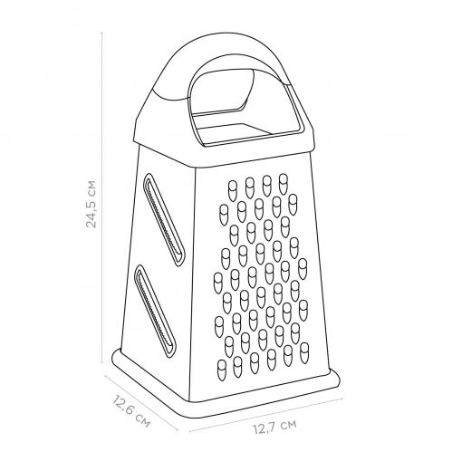 Ручна тертка 4 в 1 VINZER (50327) - фото 3