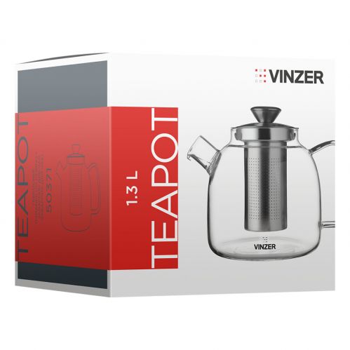 Заварник для чаю VINZER 1,3л. (50371) - фото 5