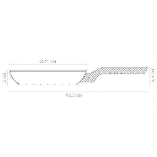 Сковорода VINZER Platinum Induction Line 24 см (50461) - фото 5