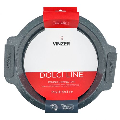 Форма для выпечки круглая VINZER Dolci Line 21,5x21,5 см. (50780) - фото 7