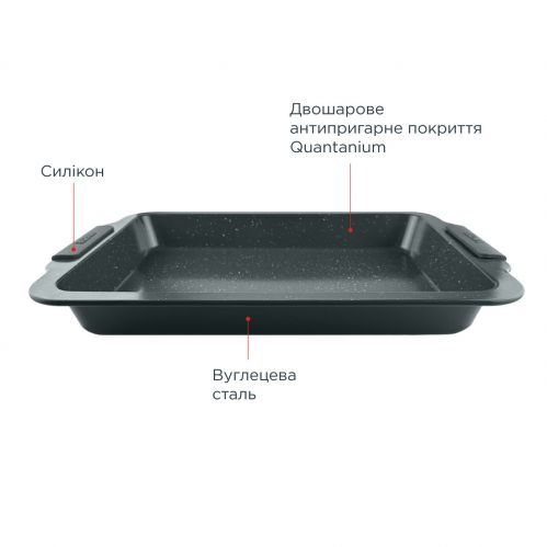 Форма для випікання прямокутна VINZER Dolci Line 24х34 см. (50783) - фото 5