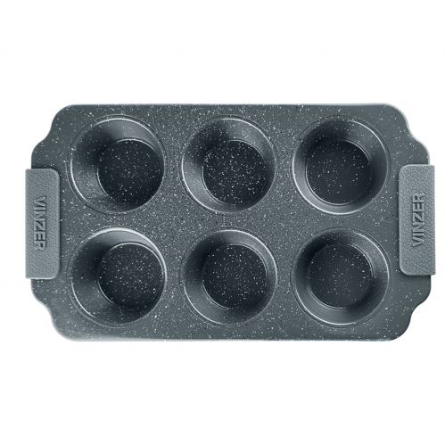 Форма для маффінів прямокутна VINZER 6 шт. Dolci Line 30x17 см. (50785) - фото 1