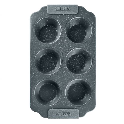 Форма для маффінів прямокутна VINZER 6 шт. Dolci Line 30x17 см. (50785) - фото 3