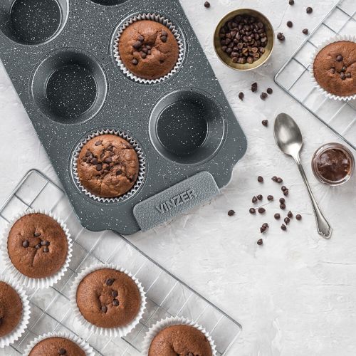 Форма для маффінів прямокутна VINZER 6 шт. Dolci Line 30x17 см. (50785) - фото 9