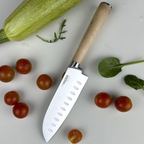 Нож Сантоку VINZER Natura line 12 см (50612) - фото 9