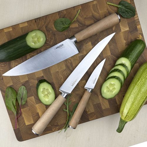 Нож поварской VINZER Natura line 19 см (50615) - фото 6