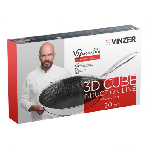 Сковорода VINZER 3D Cube Induction Line 20 см (50470) - фото 10