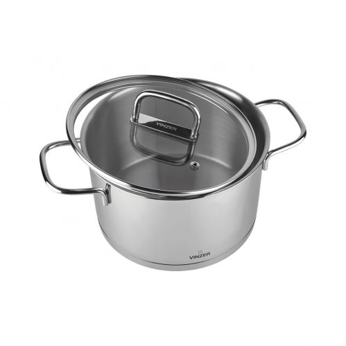 Кастрюля с крышкой VINZER Glossy 20 см 3.6 л (50044) - фото 2