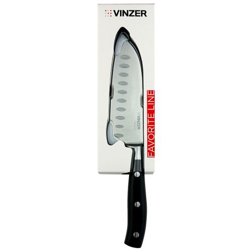 Нож Santoku VINZER Favorite line 12,6 см (50620) - фото 4