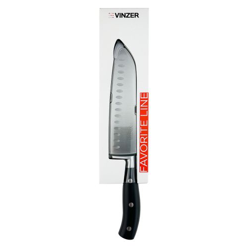 Нож Santoku VINZER Favorite line 17,7 см (50621) - фото 4