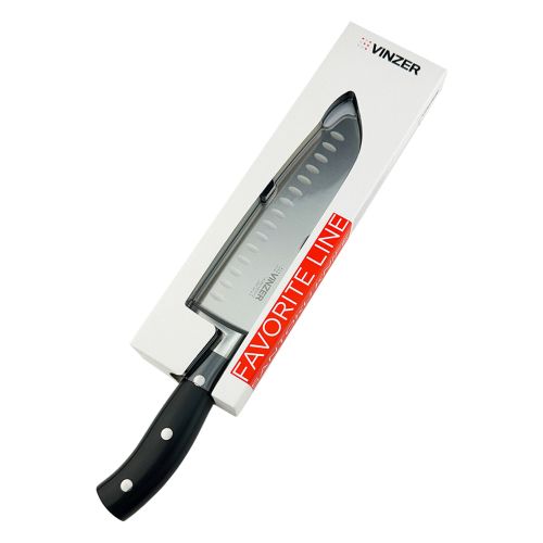 Нож Santoku VINZER Favorite line 17,7 см (50621) - фото 5