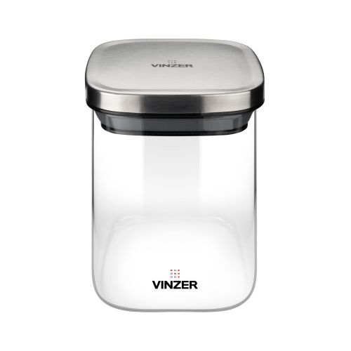 Ємність для зберігання продуктів скляна VINZER 0,9 л (50745) - фото 2