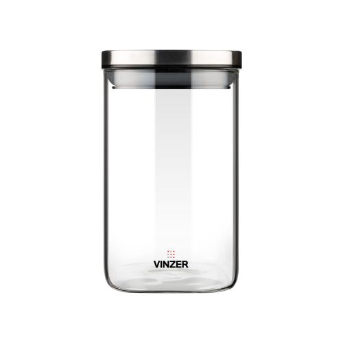 Ємність для зберігання продуктів скляна VINZER 1,1 л (50746) - фото 1