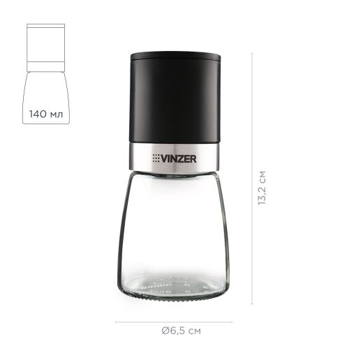 Набор мельниц для соли и перца VINZER (50729) - фото 3